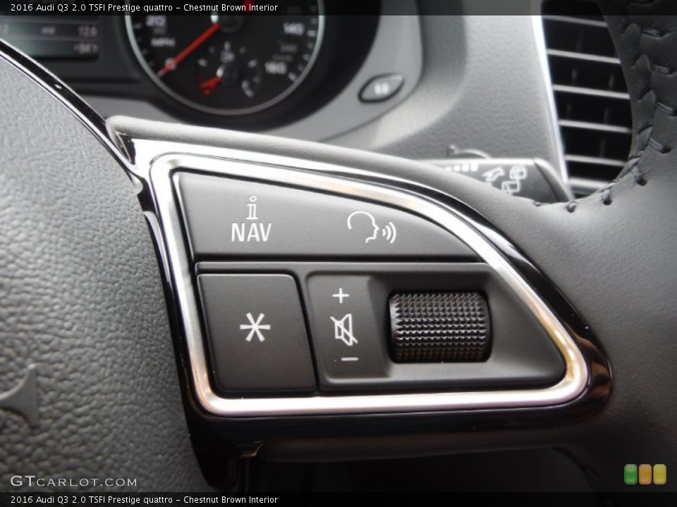 Chestnut Brown Interior Controls for the 2016 Audi Q3 2.0 TSFI Prestige quattro #105482223