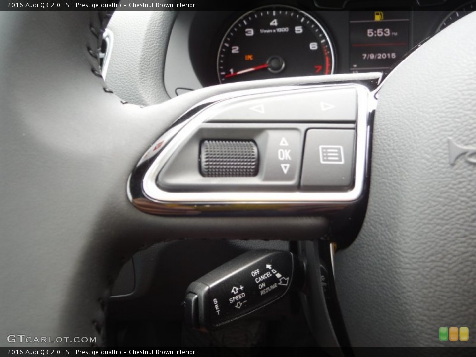 Chestnut Brown Interior Controls for the 2016 Audi Q3 2.0 TSFI Prestige quattro #105482235