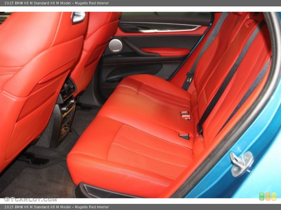 Mugello Red Interior Rear Seat for the 2015 BMW X6 M  #105484366