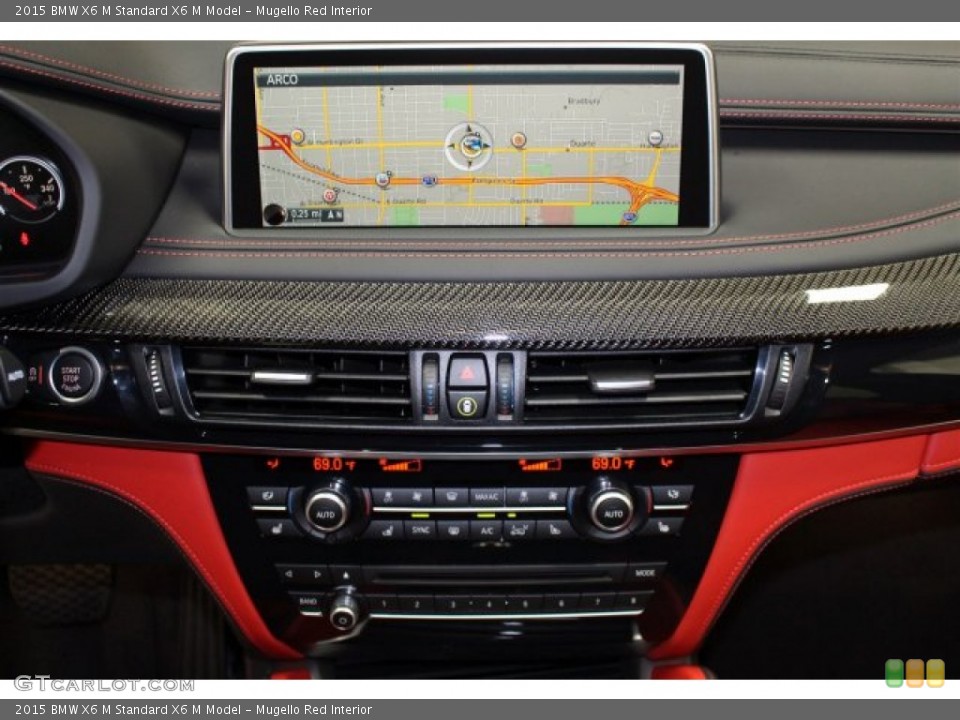 Mugello Red Interior Controls for the 2015 BMW X6 M  #105484401