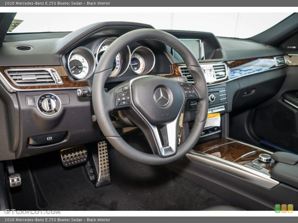 Black Interior Dashboard for the 2016 Mercedes-Benz E 250 Bluetec Sedan #105489514