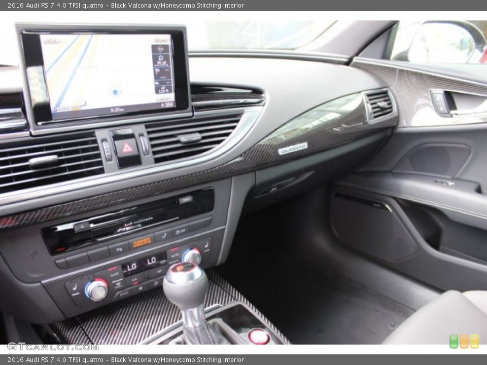 Black Valcona w/Honeycomb Stitching Interior Dashboard for the 2016 Audi RS 7 4.0 TFSI quattro #105490546