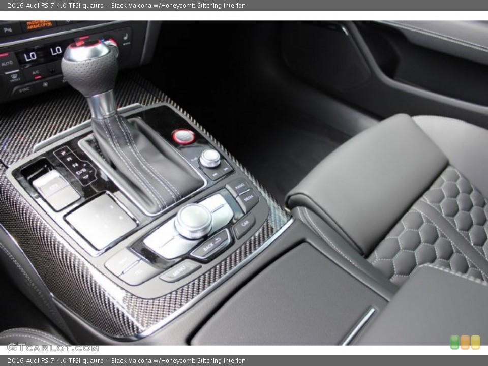 Black Valcona w/Honeycomb Stitching Interior Transmission for the 2016 Audi RS 7 4.0 TFSI quattro #105490564