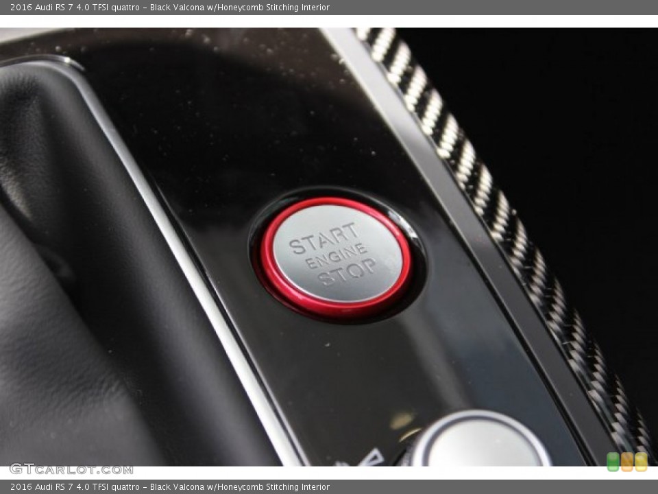 Black Valcona w/Honeycomb Stitching Interior Controls for the 2016 Audi RS 7 4.0 TFSI quattro #105490600