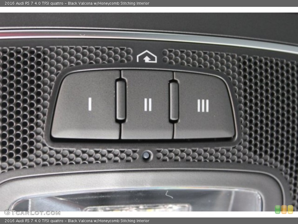 Black Valcona w/Honeycomb Stitching Interior Controls for the 2016 Audi RS 7 4.0 TFSI quattro #105490837