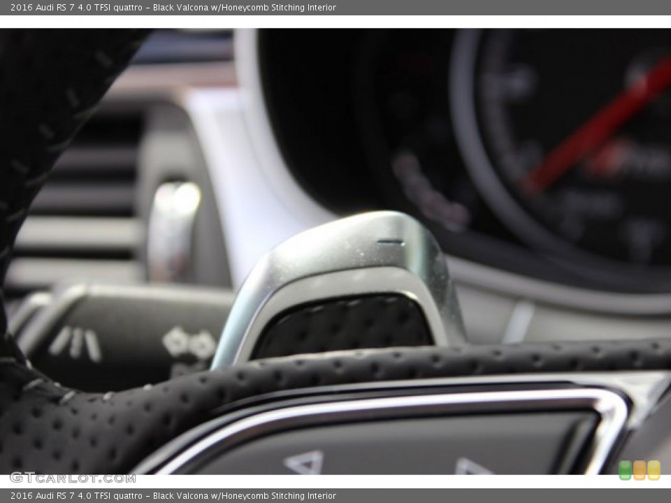 Black Valcona w/Honeycomb Stitching Interior Transmission for the 2016 Audi RS 7 4.0 TFSI quattro #105490948