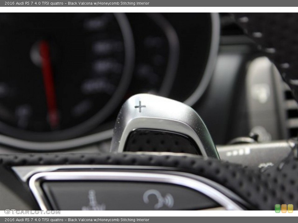 Black Valcona w/Honeycomb Stitching Interior Transmission for the 2016 Audi RS 7 4.0 TFSI quattro #105490966