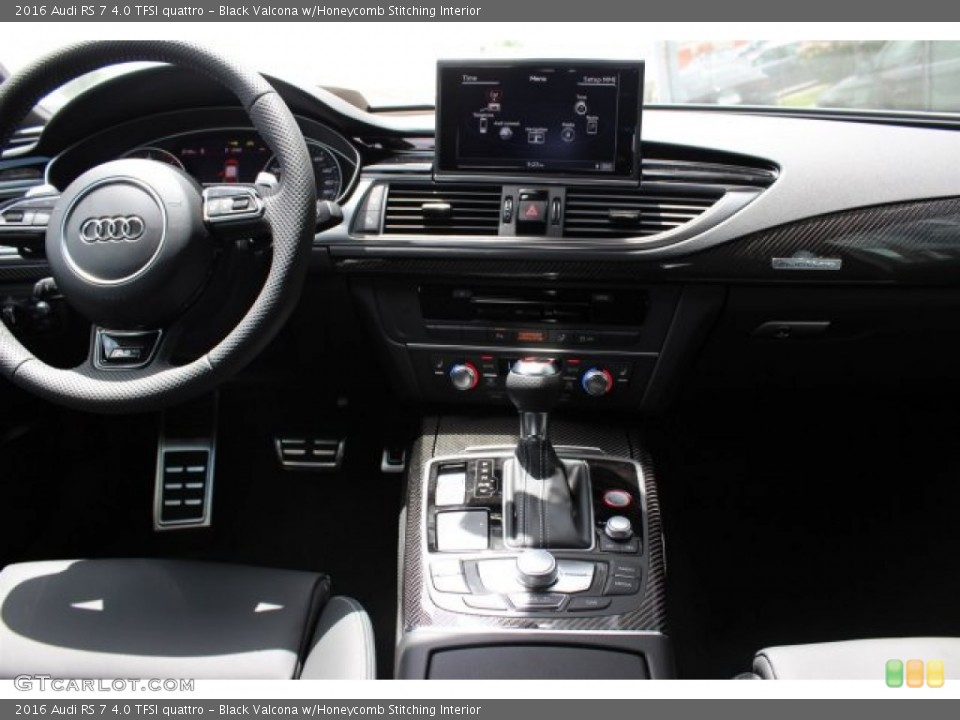 Black Valcona w/Honeycomb Stitching Interior Dashboard for the 2016 Audi RS 7 4.0 TFSI quattro #105491101