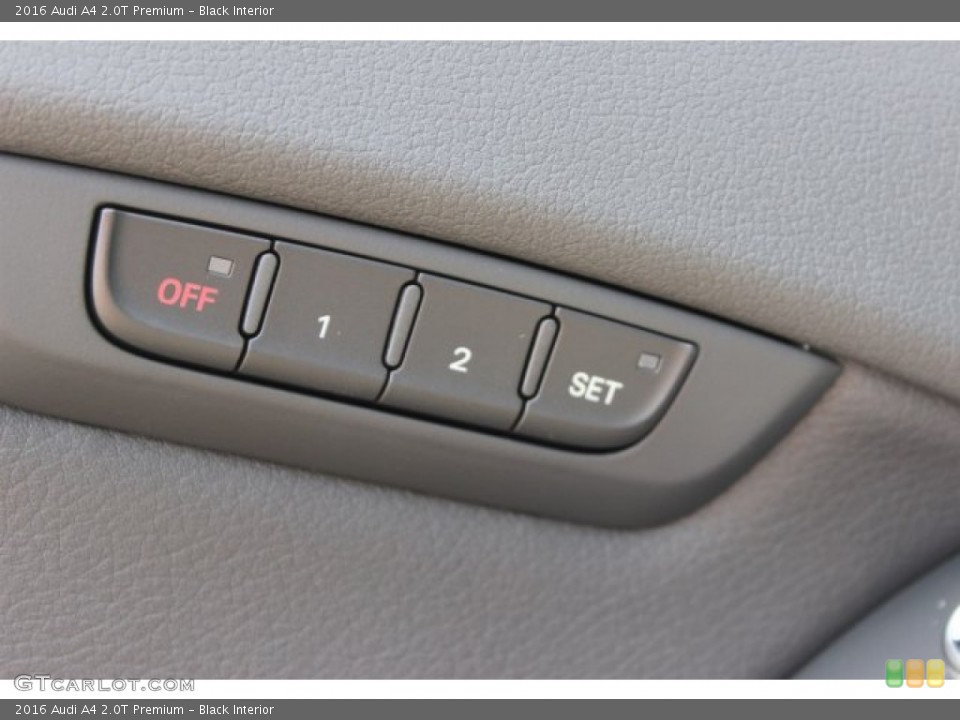 Black Interior Controls for the 2016 Audi A4 2.0T Premium #105492163