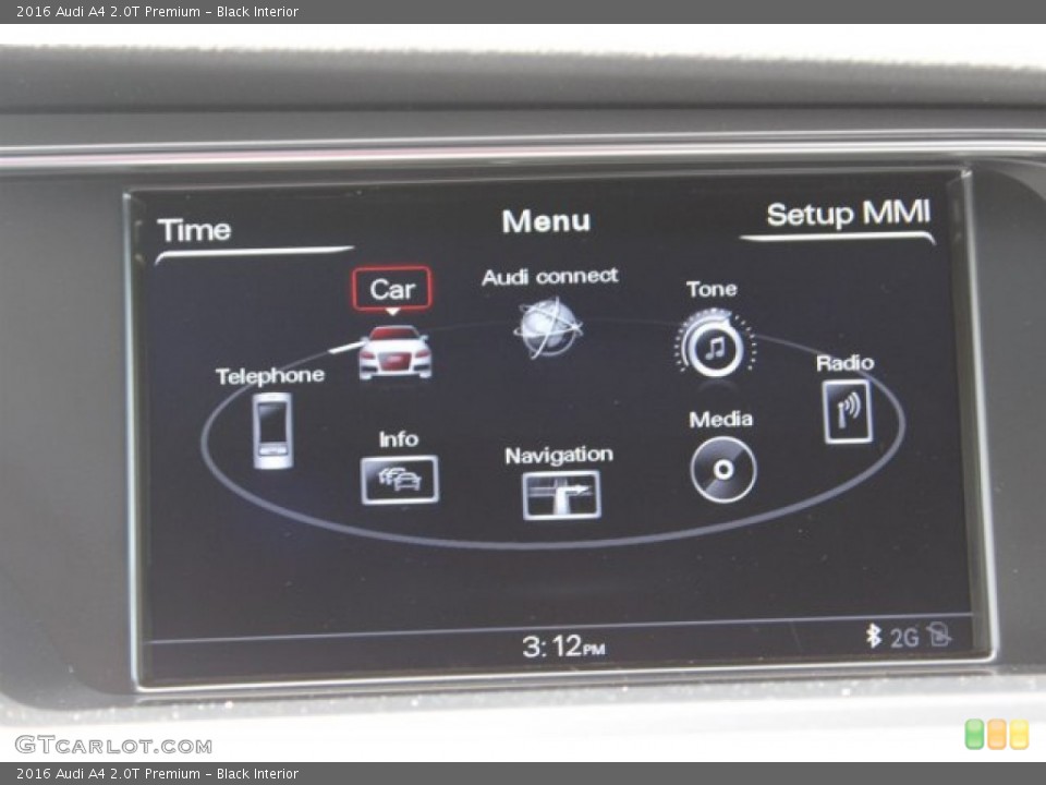 Black Interior Controls for the 2016 Audi A4 2.0T Premium #105492445