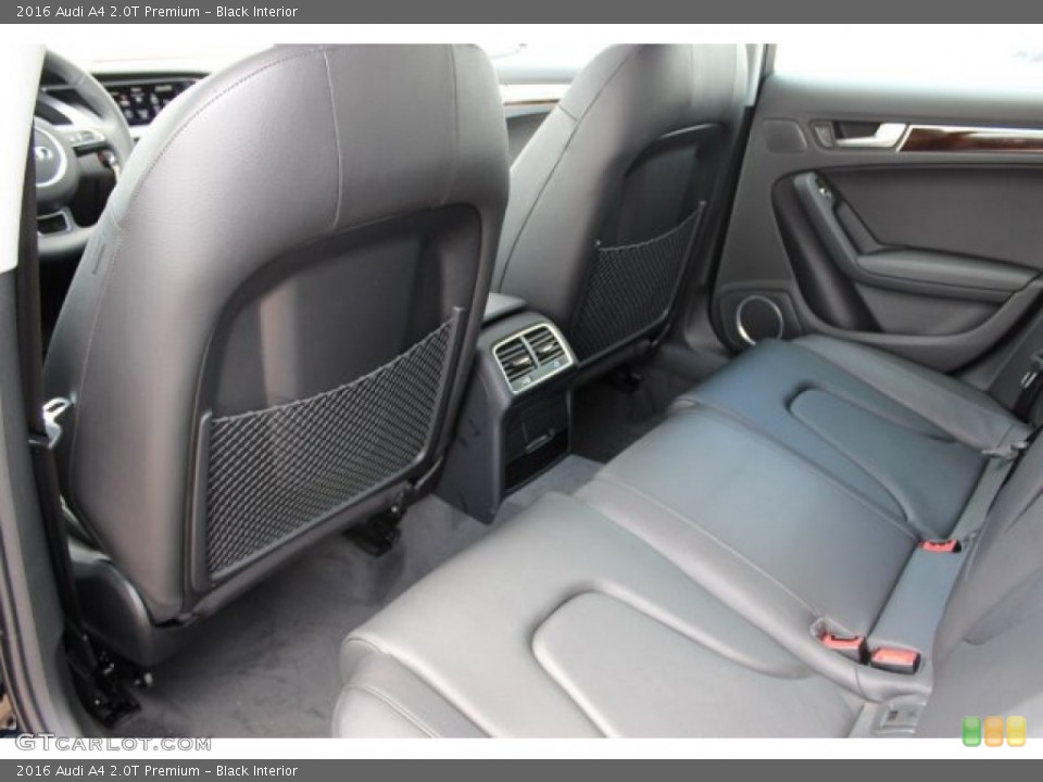 Black Interior Rear Seat for the 2016 Audi A4 2.0T Premium #105492640