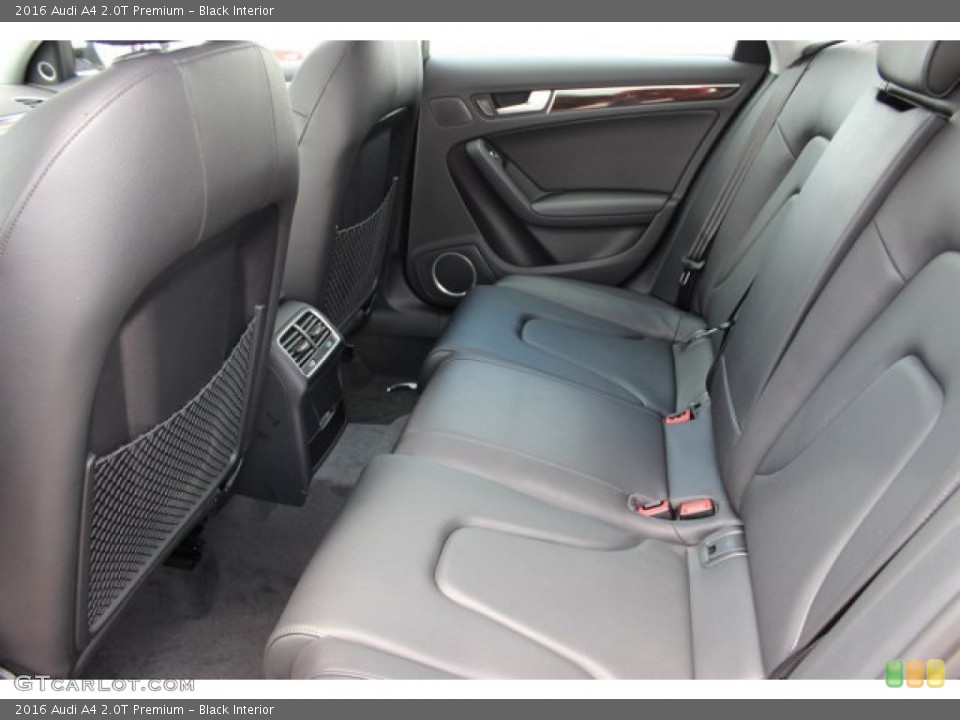 Black Interior Rear Seat for the 2016 Audi A4 2.0T Premium #105492655