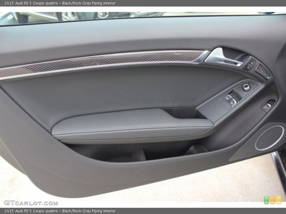 Black/Rock Gray Piping Interior Door Panel for the 2015 Audi RS 5 Coupe quattro #105493837