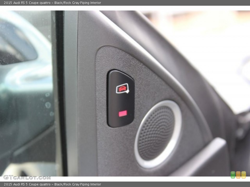 Black/Rock Gray Piping Interior Controls for the 2015 Audi RS 5 Coupe quattro #105493858