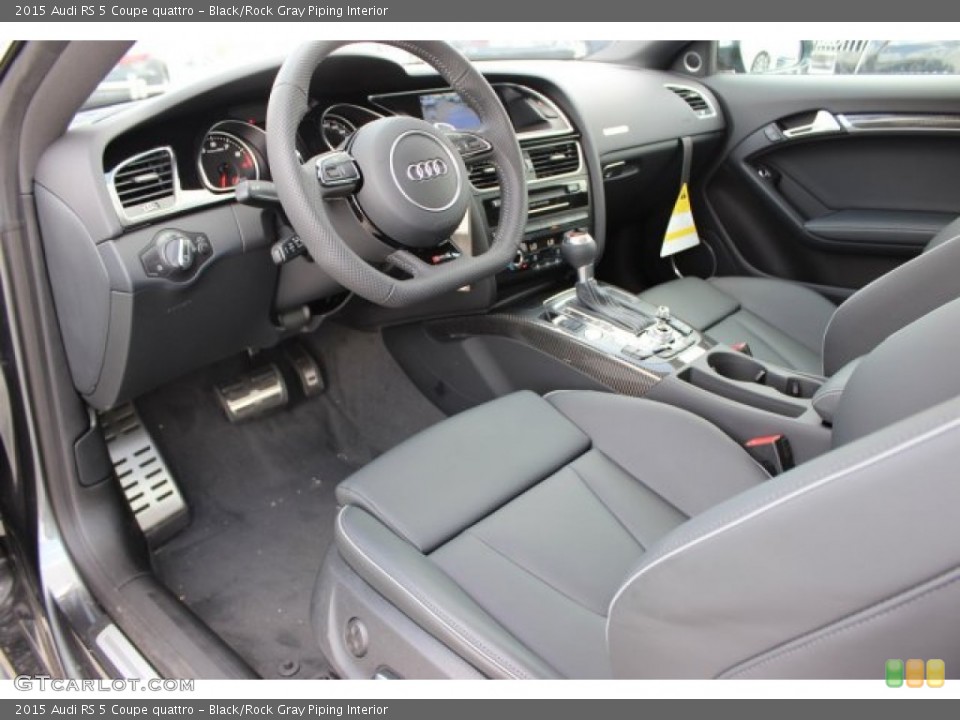 Black/Rock Gray Piping 2015 Audi RS 5 Interiors