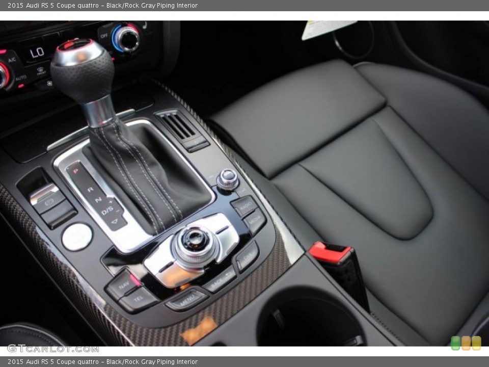 Black/Rock Gray Piping Interior Controls for the 2015 Audi RS 5 Coupe quattro #105494016