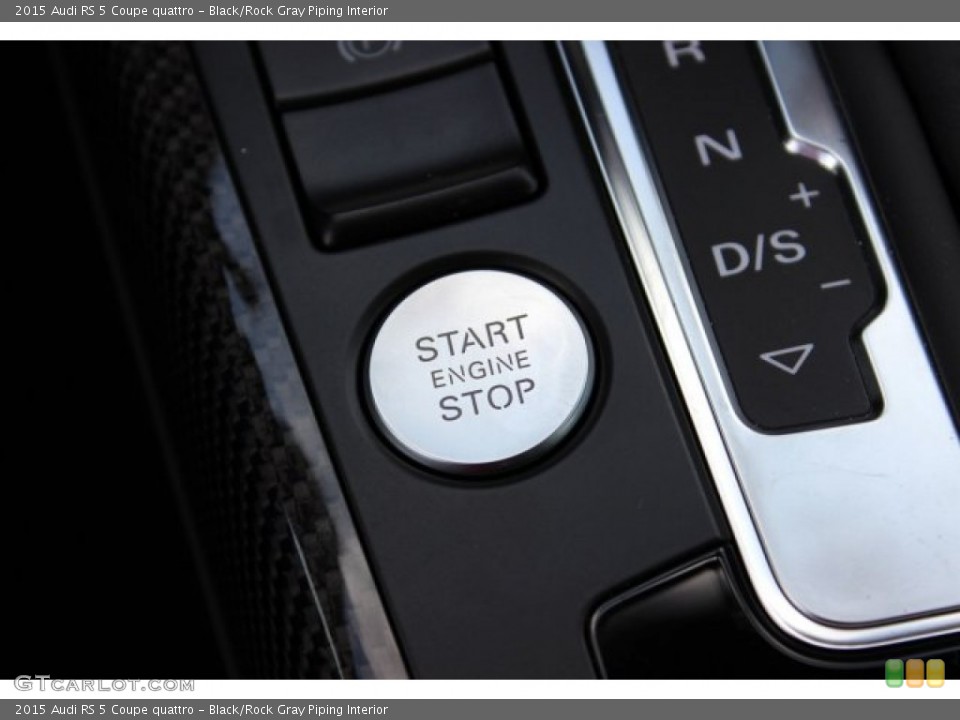 Black/Rock Gray Piping Interior Controls for the 2015 Audi RS 5 Coupe quattro #105494191