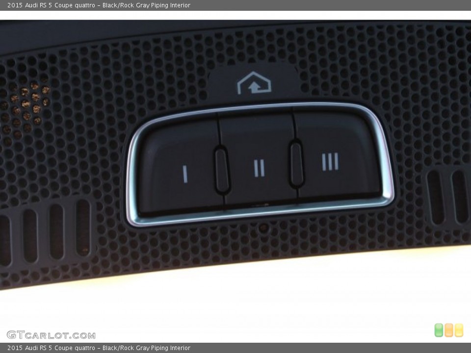 Black/Rock Gray Piping Interior Controls for the 2015 Audi RS 5 Coupe quattro #105494326