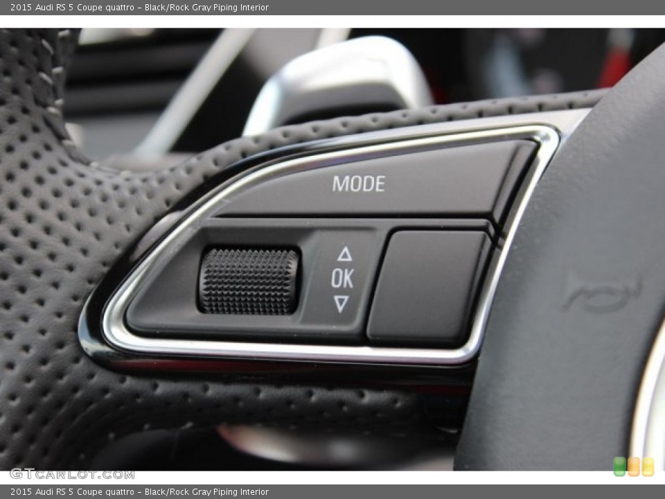 Black/Rock Gray Piping Interior Controls for the 2015 Audi RS 5 Coupe quattro #105494347