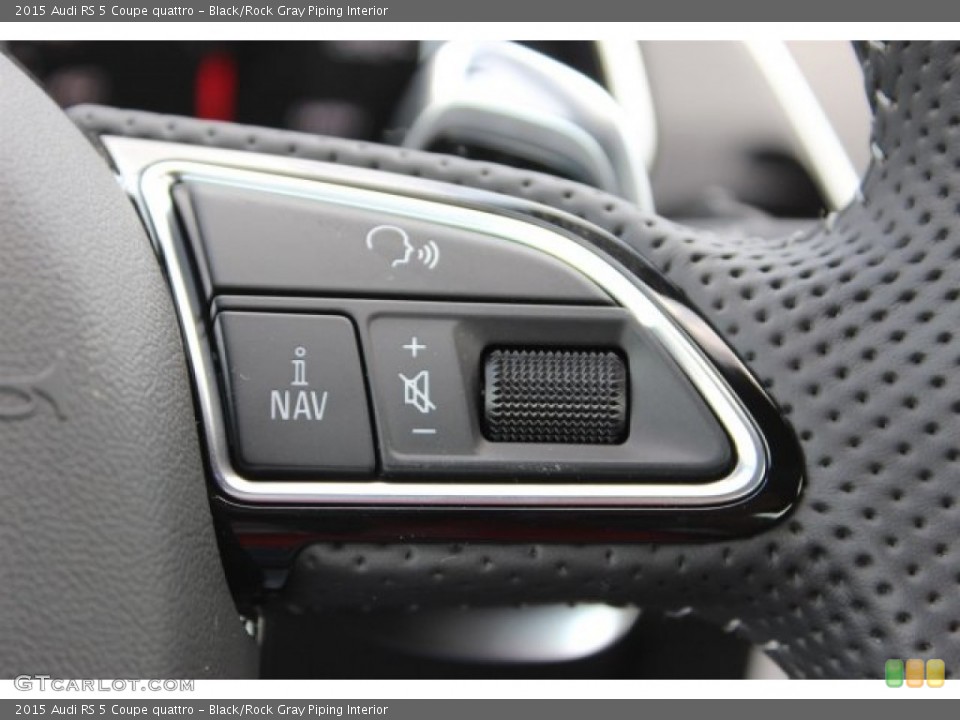 Black/Rock Gray Piping Interior Controls for the 2015 Audi RS 5 Coupe quattro #105494365