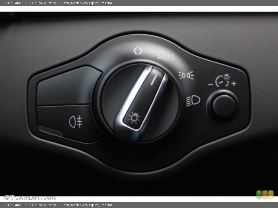 Black/Rock Gray Piping Interior Controls for the 2015 Audi RS 5 Coupe quattro #105494398