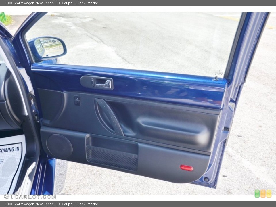 Black Interior Door Panel for the 2006 Volkswagen New Beetle TDI Coupe #105494944