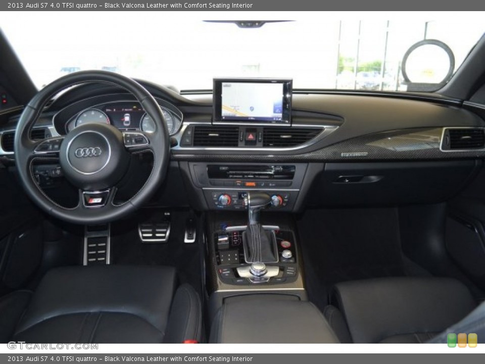 Black Valcona Leather with Comfort Seating Interior Dashboard for the 2013 Audi S7 4.0 TFSI quattro #105508756