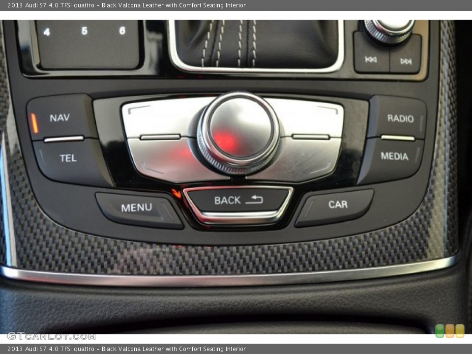Black Valcona Leather with Comfort Seating Interior Controls for the 2013 Audi S7 4.0 TFSI quattro #105508888