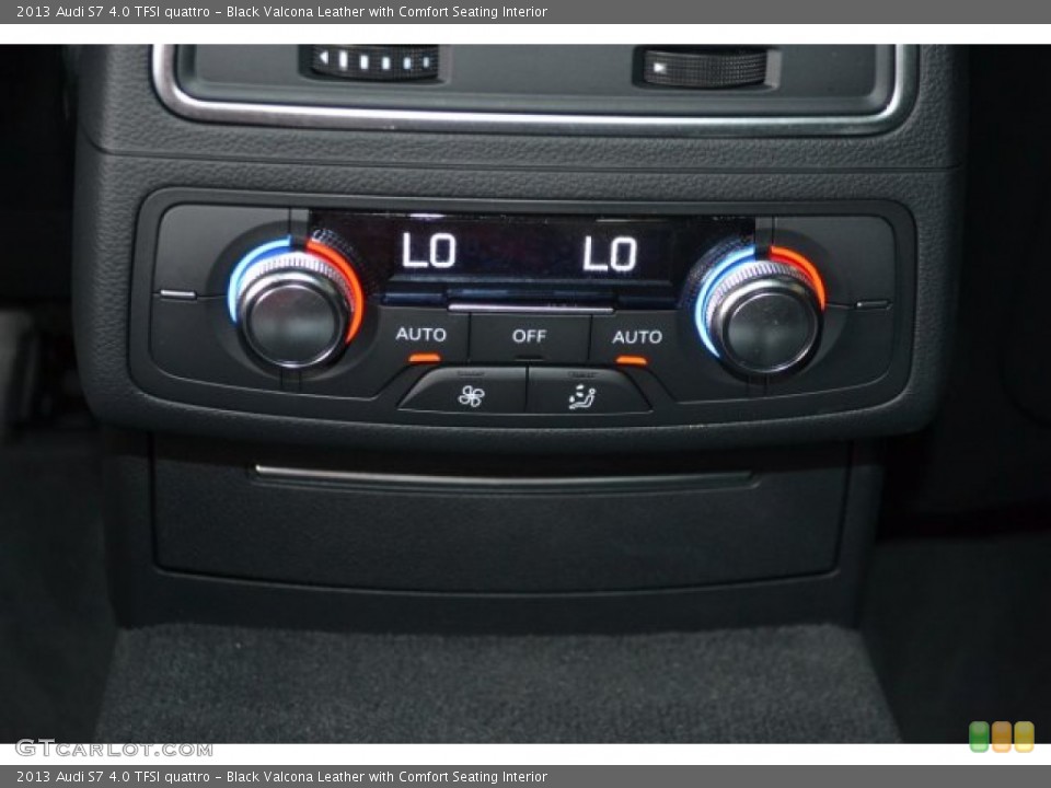 Black Valcona Leather with Comfort Seating Interior Controls for the 2013 Audi S7 4.0 TFSI quattro #105508927