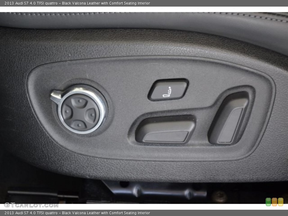 Black Valcona Leather with Comfort Seating Interior Controls for the 2013 Audi S7 4.0 TFSI quattro #105508930