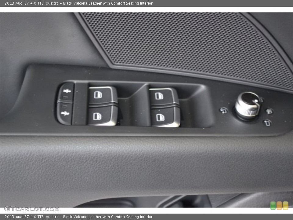Black Valcona Leather with Comfort Seating Interior Controls for the 2013 Audi S7 4.0 TFSI quattro #105508933