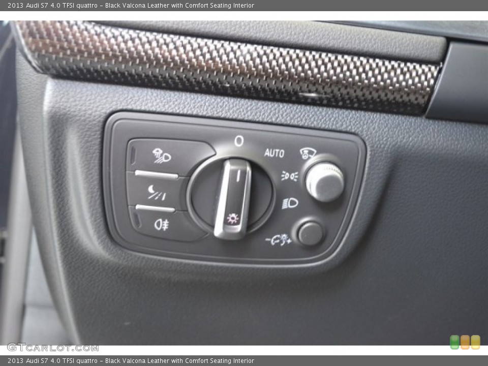 Black Valcona Leather with Comfort Seating Interior Controls for the 2013 Audi S7 4.0 TFSI quattro #105508945