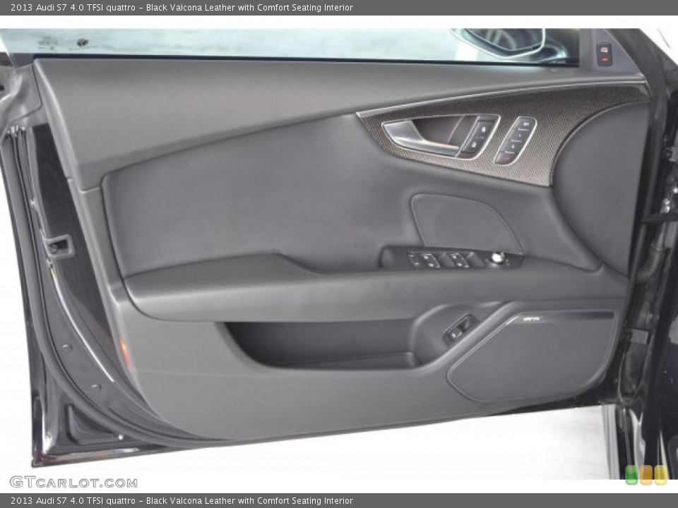 Black Valcona Leather with Comfort Seating Interior Door Panel for the 2013 Audi S7 4.0 TFSI quattro #105508948