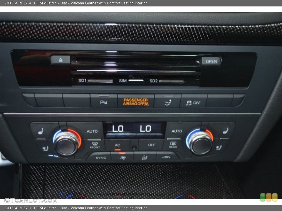 Black Valcona Leather with Comfort Seating Interior Controls for the 2013 Audi S7 4.0 TFSI quattro #105508957