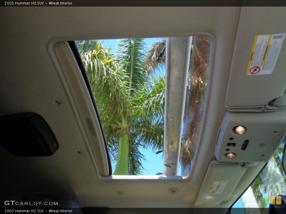Wheat Interior Sunroof for the 2003 Hummer H2 SUV #105512658