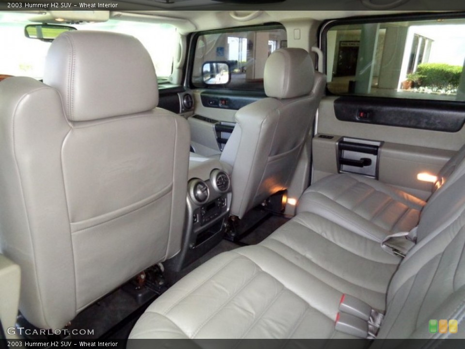 Wheat Interior Rear Seat for the 2003 Hummer H2 SUV #105513627