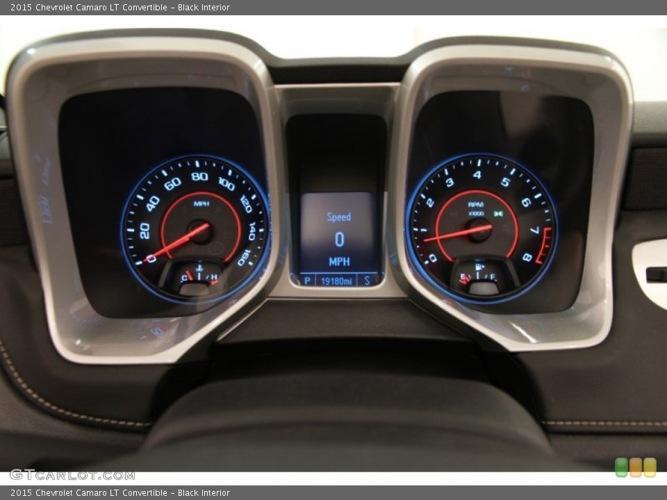 Black Interior Gauges for the 2015 Chevrolet Camaro LT Convertible #105515445