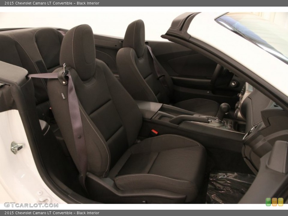 Black Interior Front Seat for the 2015 Chevrolet Camaro LT Convertible #105515531