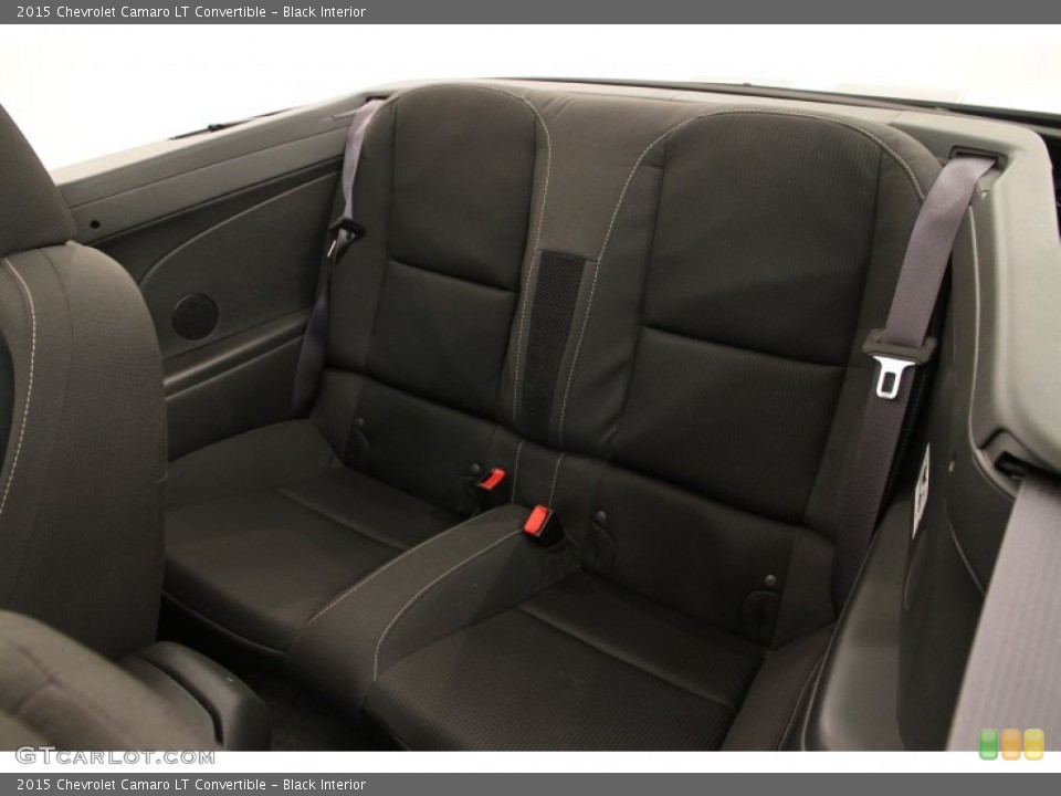 Black Interior Rear Seat for the 2015 Chevrolet Camaro LT Convertible #105515537