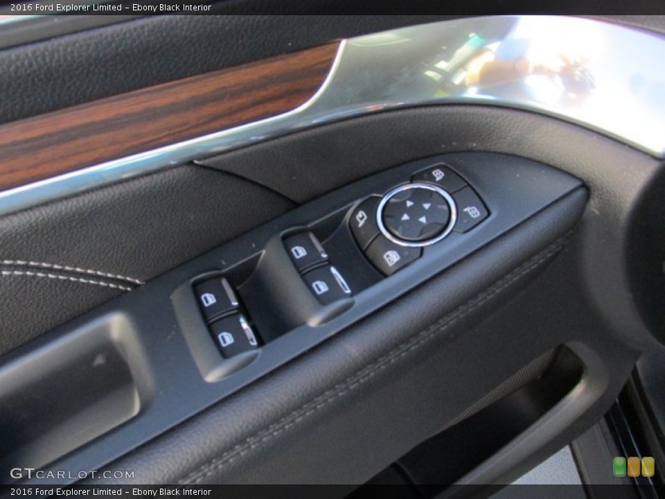 Ebony Black Interior Controls for the 2016 Ford Explorer Limited #105519752