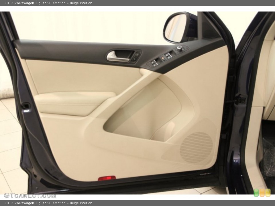 Beige Interior Door Panel for the 2012 Volkswagen Tiguan SE 4Motion #105534230