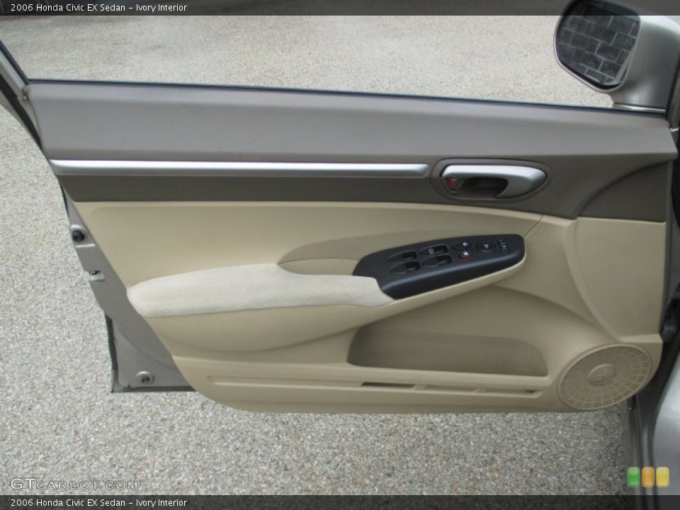 Ivory Interior Door Panel for the 2006 Honda Civic EX Sedan #105537513