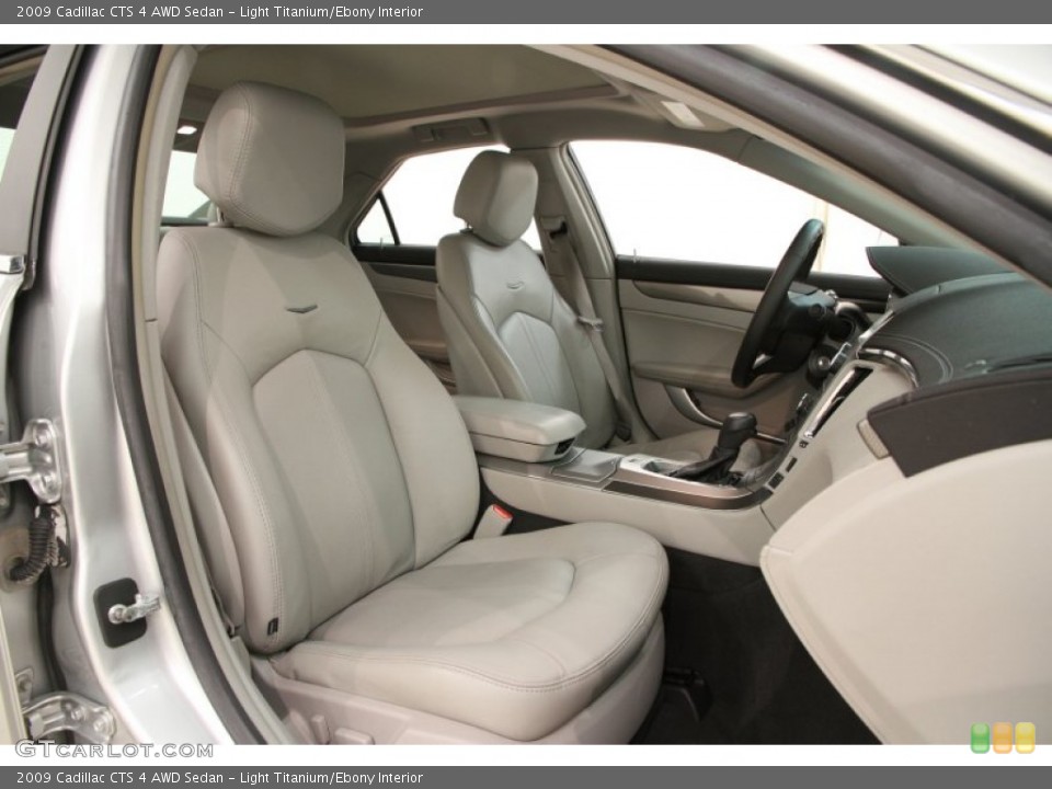 Light Titanium/Ebony Interior Front Seat for the 2009 Cadillac CTS 4 AWD Sedan #105539232