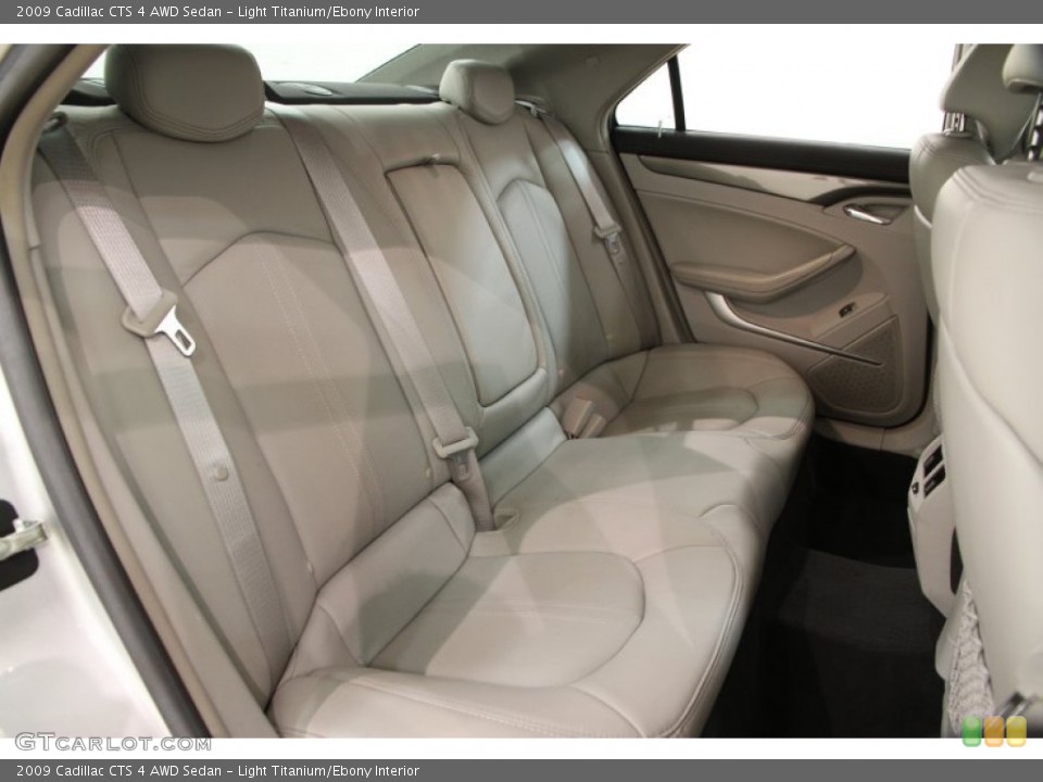 Light Titanium/Ebony Interior Rear Seat for the 2009 Cadillac CTS 4 AWD Sedan #105539252