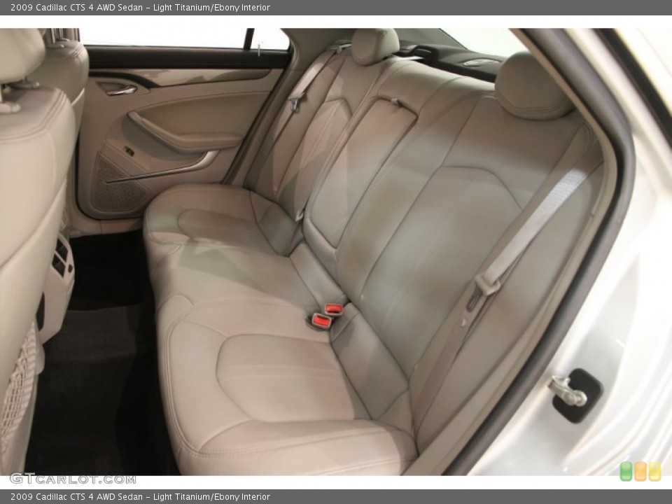 Light Titanium/Ebony Interior Rear Seat for the 2009 Cadillac CTS 4 AWD Sedan #105539304