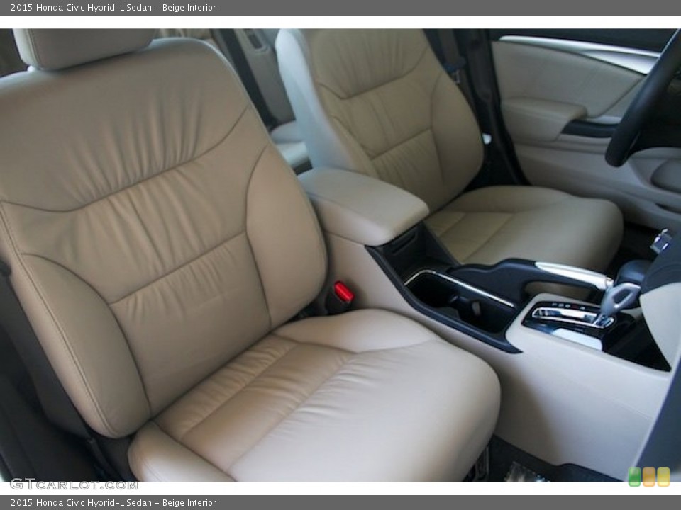 Beige Interior Front Seat for the 2015 Honda Civic Hybrid-L Sedan #105544854