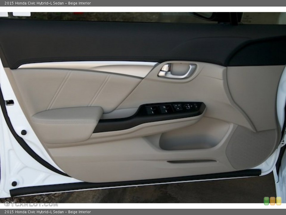 Beige Interior Door Panel for the 2015 Honda Civic Hybrid-L Sedan #105544910
