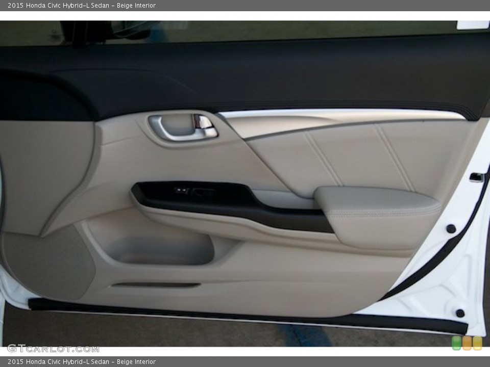 Beige Interior Door Panel for the 2015 Honda Civic Hybrid-L Sedan #105544956