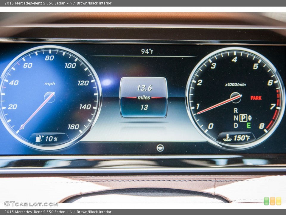 Nut Brown/Black Interior Gauges for the 2015 Mercedes-Benz S 550 Sedan #105545084