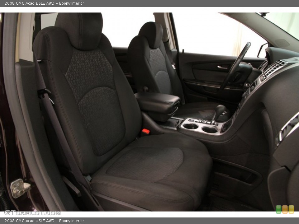 Ebony Interior Front Seat for the 2008 GMC Acadia SLE AWD #105548106